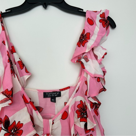 Top shop Cropped Flutter Top - Picture 2 of 14